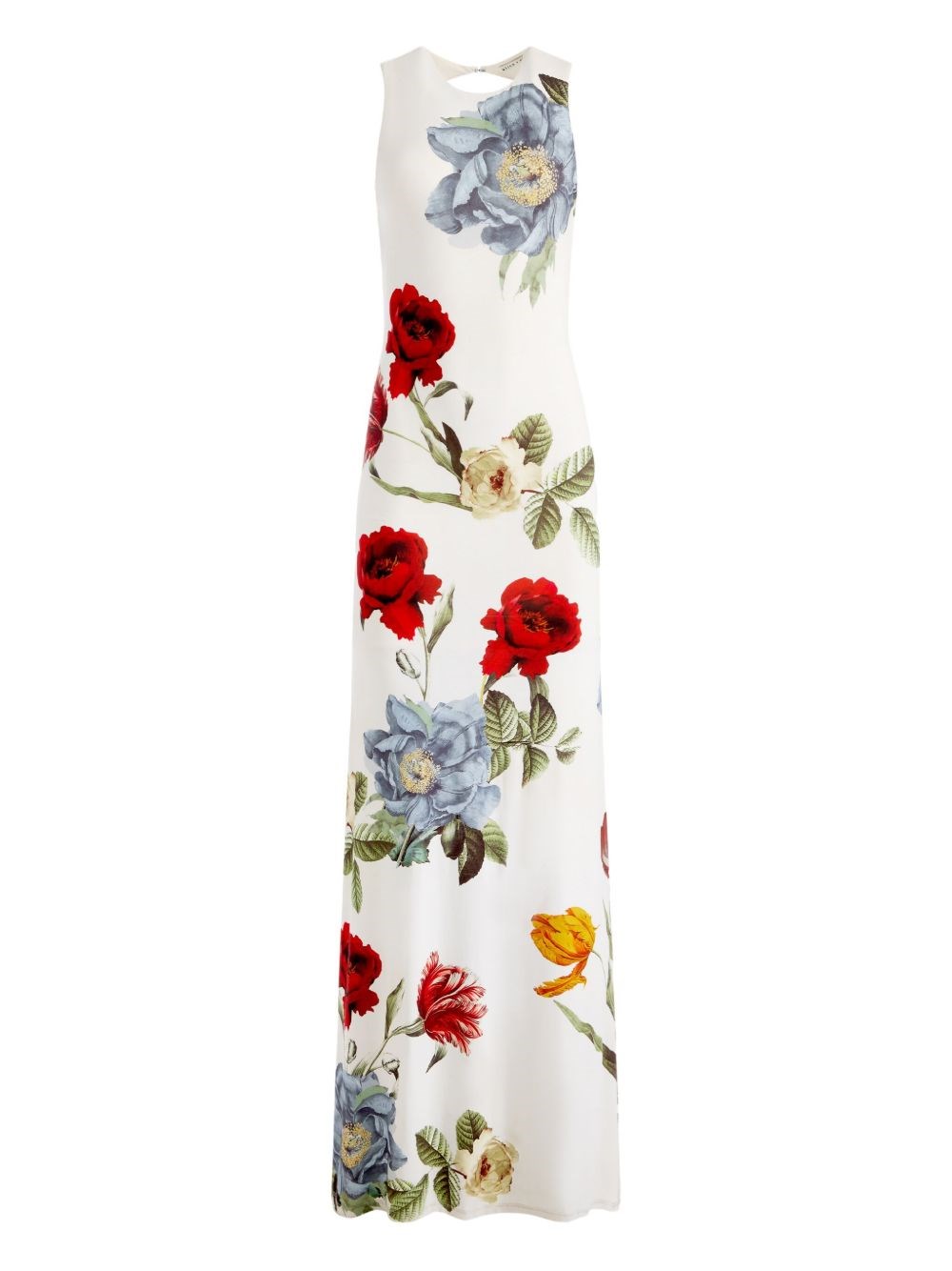 Alice And Olivia Alice + Olivia Delova Floral-print Stretch-jersey Maxi Dress In White