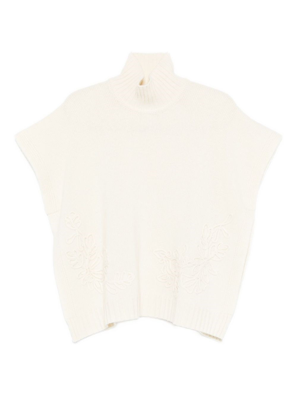 Ermanno Wool Turtle-neck Sweater In Neutral