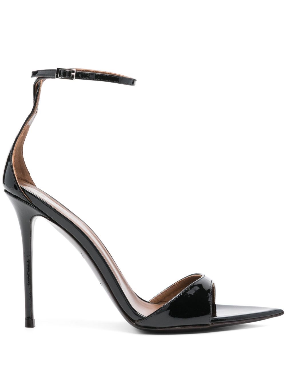 Giuseppe Zanotti Intriigo Patent Leather Sandals In Black