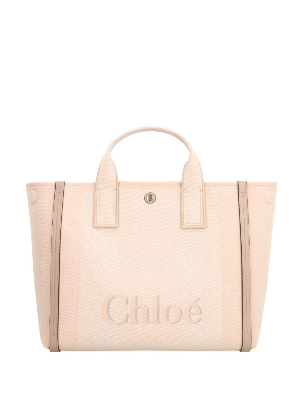 Chloé Chloè Carry Canvas Tote Bag In Sand