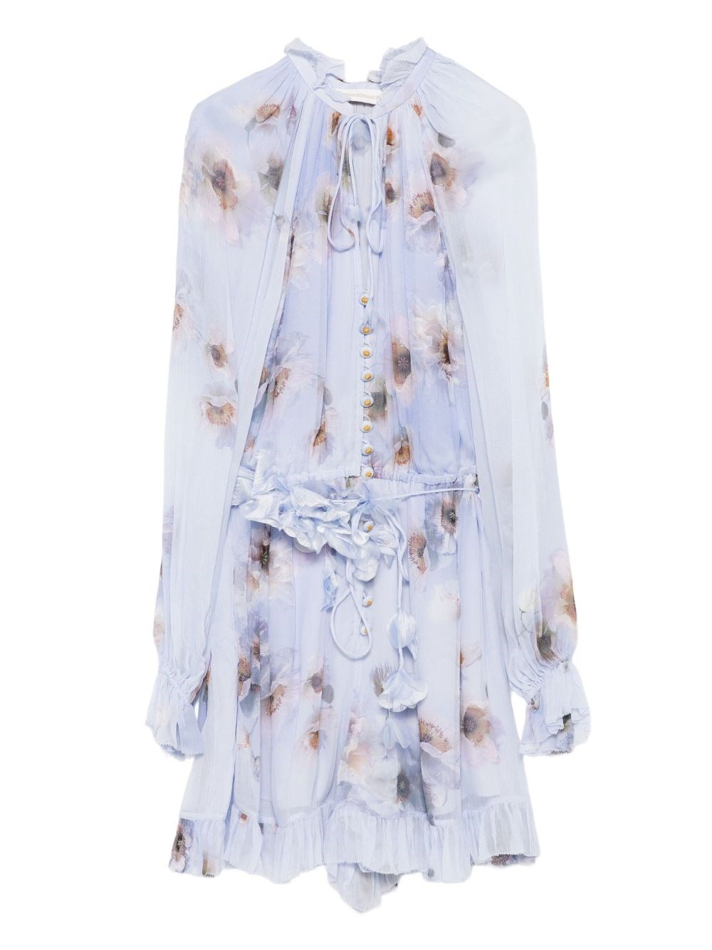Zimmermann Hypnotic Printed Playsuit In Purple