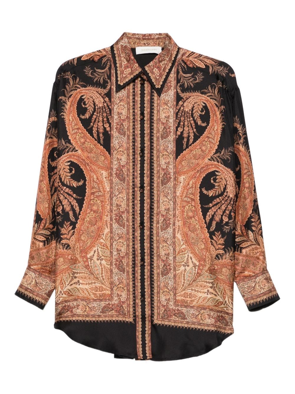 Zimmermann Longline Paisley Pattern Top In Multi