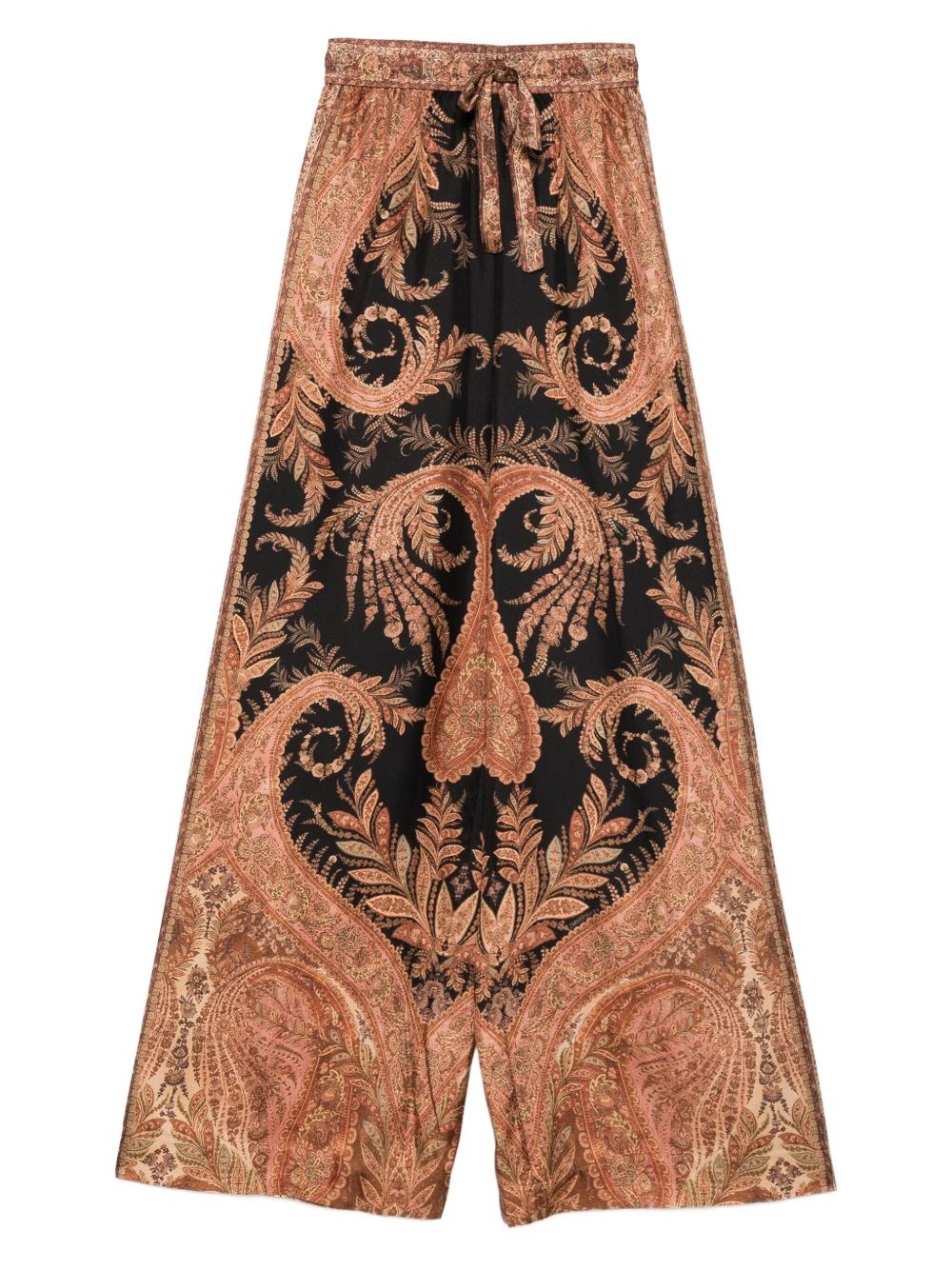 Zimmermann Hypnotic Silk Trousers In Black