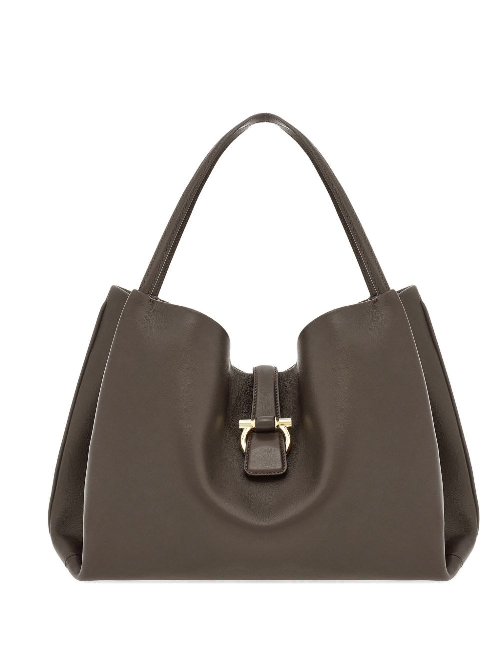 Large Leather Shoulder Bag - Ferragamo - Modalova