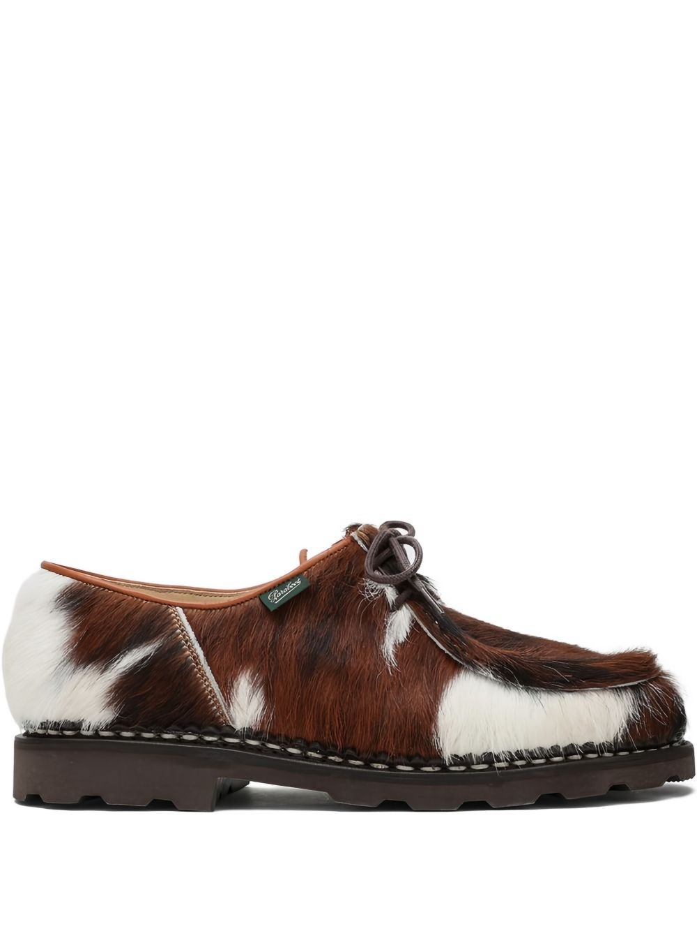 Paraboot Michael Derby Shoes In Pony Hair In Multi