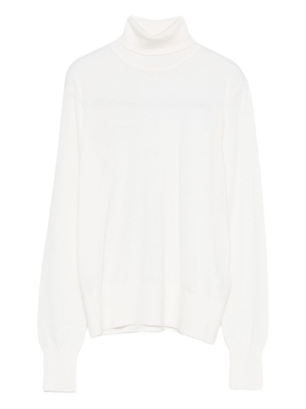 Forte Forte Wool Turtle-neck Sweater In White