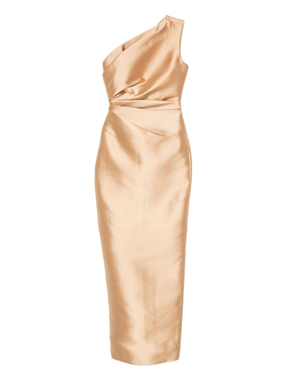 Solace London Kira Midi Dress In Gold