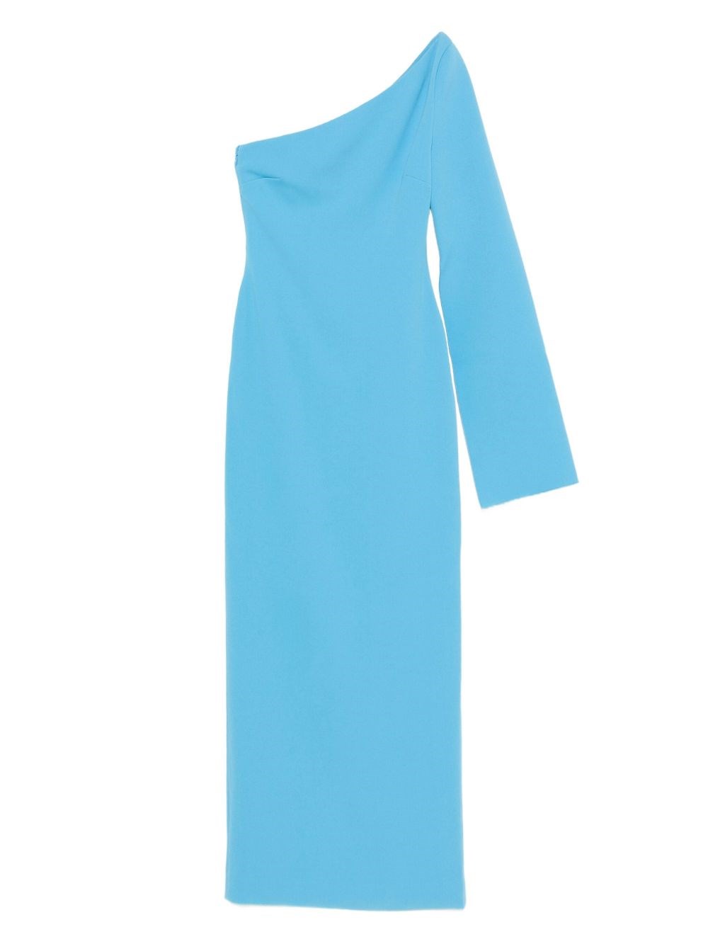 Solace London Alina One-shoulder Maxi Dress In Blue