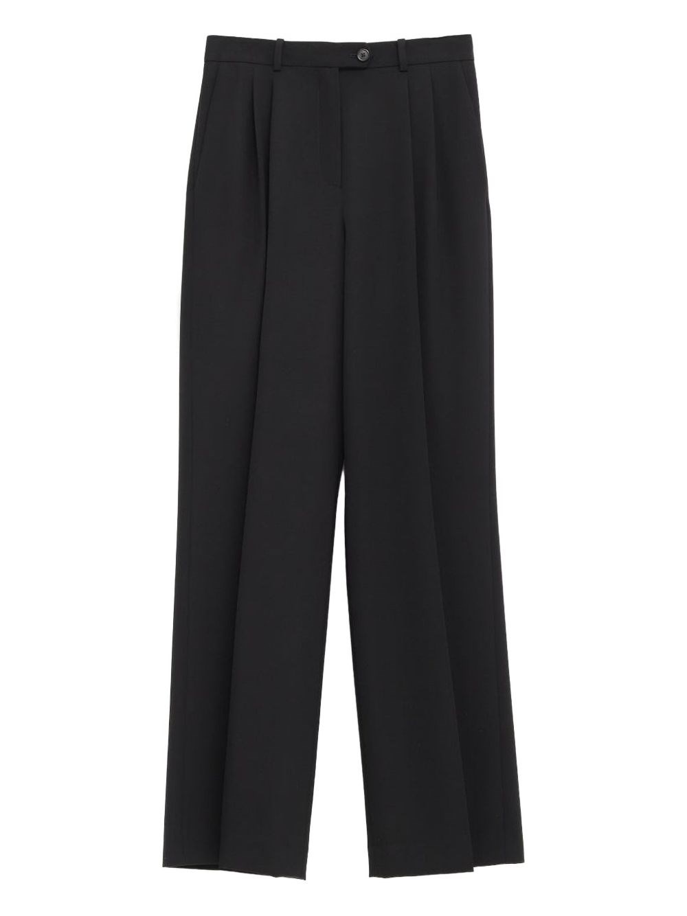 The Row Belt Loops Pleats Trousers In Black
