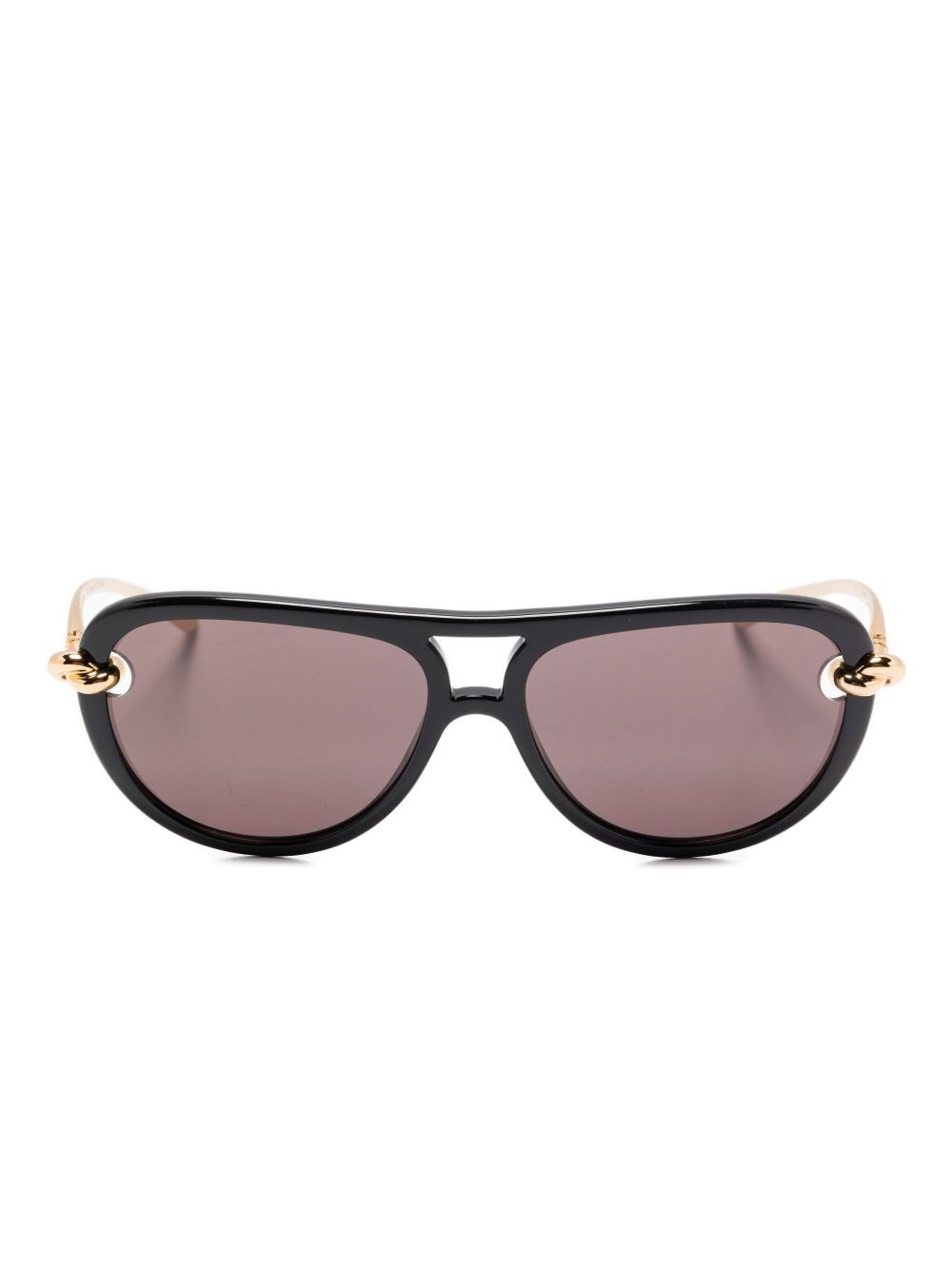 Knot Aviator Sunglasses - Bottega Veneta - Modalova