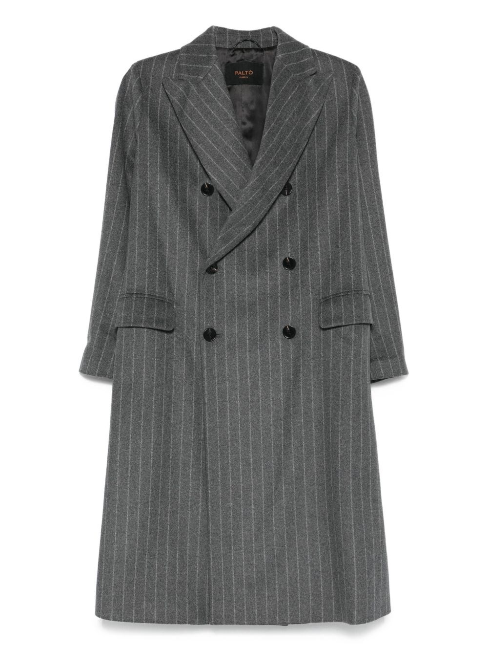 Palto' Wool Double-breasted Coat In Gray