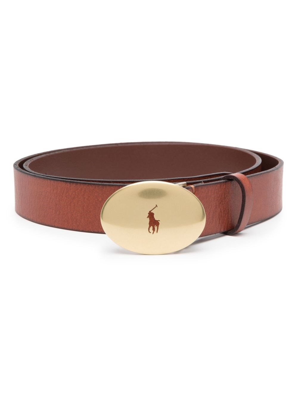 Polo Ralph Lauren Leather Belt In Brown