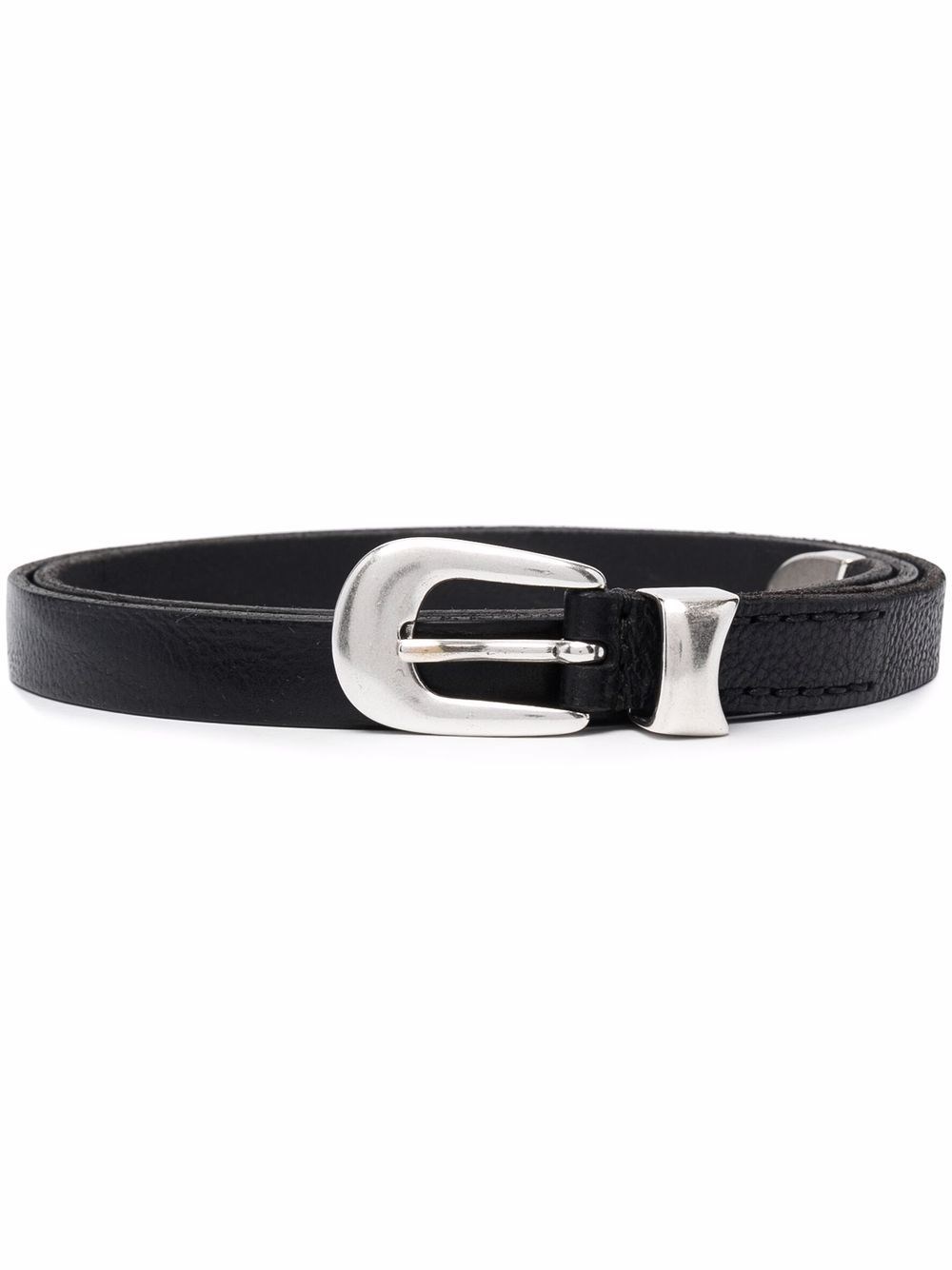 Our Legacy Leather Belt In Black