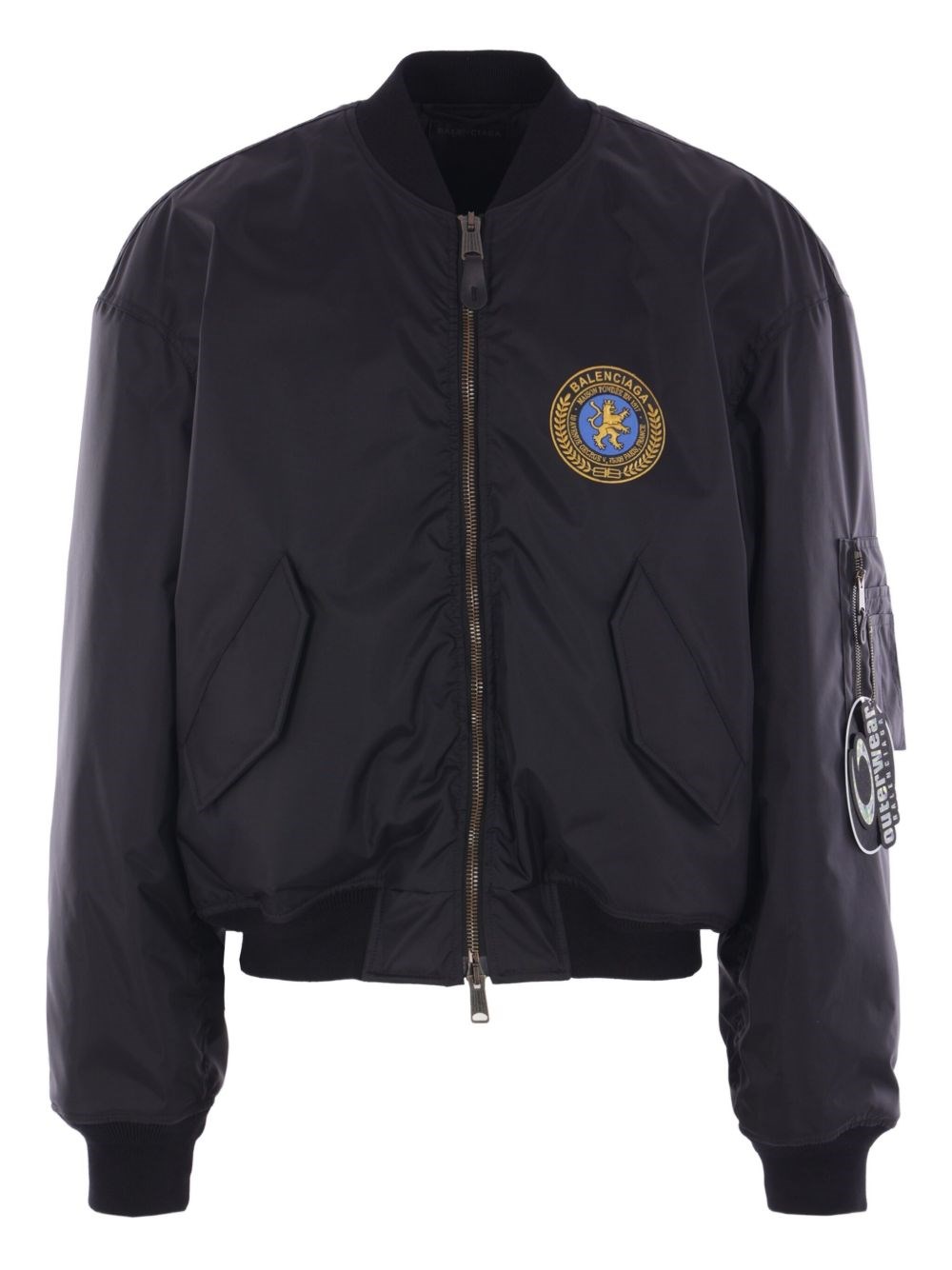 Balenciaga Bomber Jacket With Logo - Balenciaga - Modalova