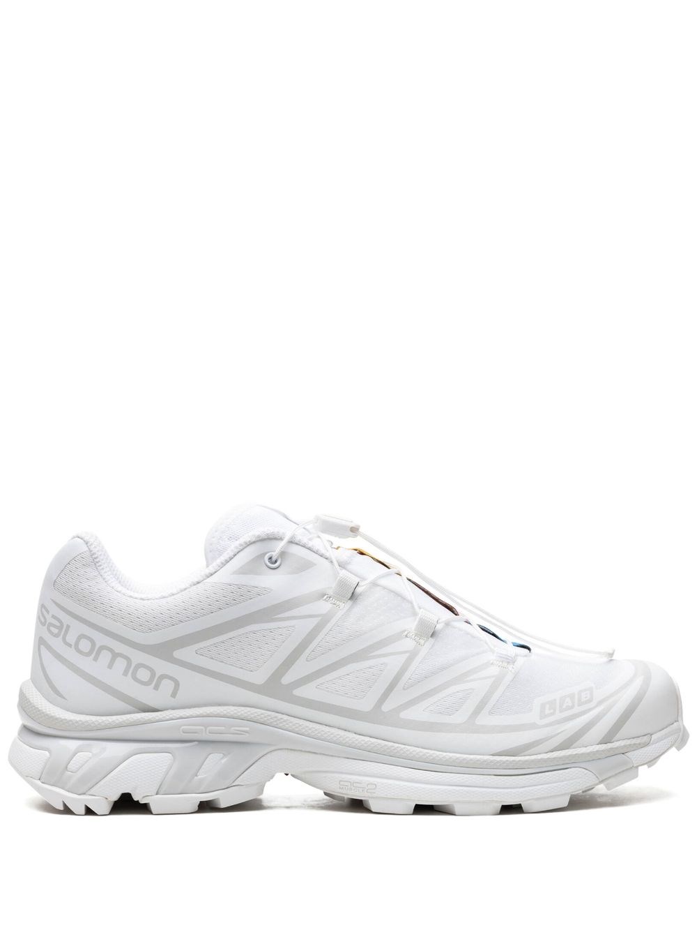 Salomon Quicklace Xt 6 Sneakers With White Mesh Panels And Branded Insole In White