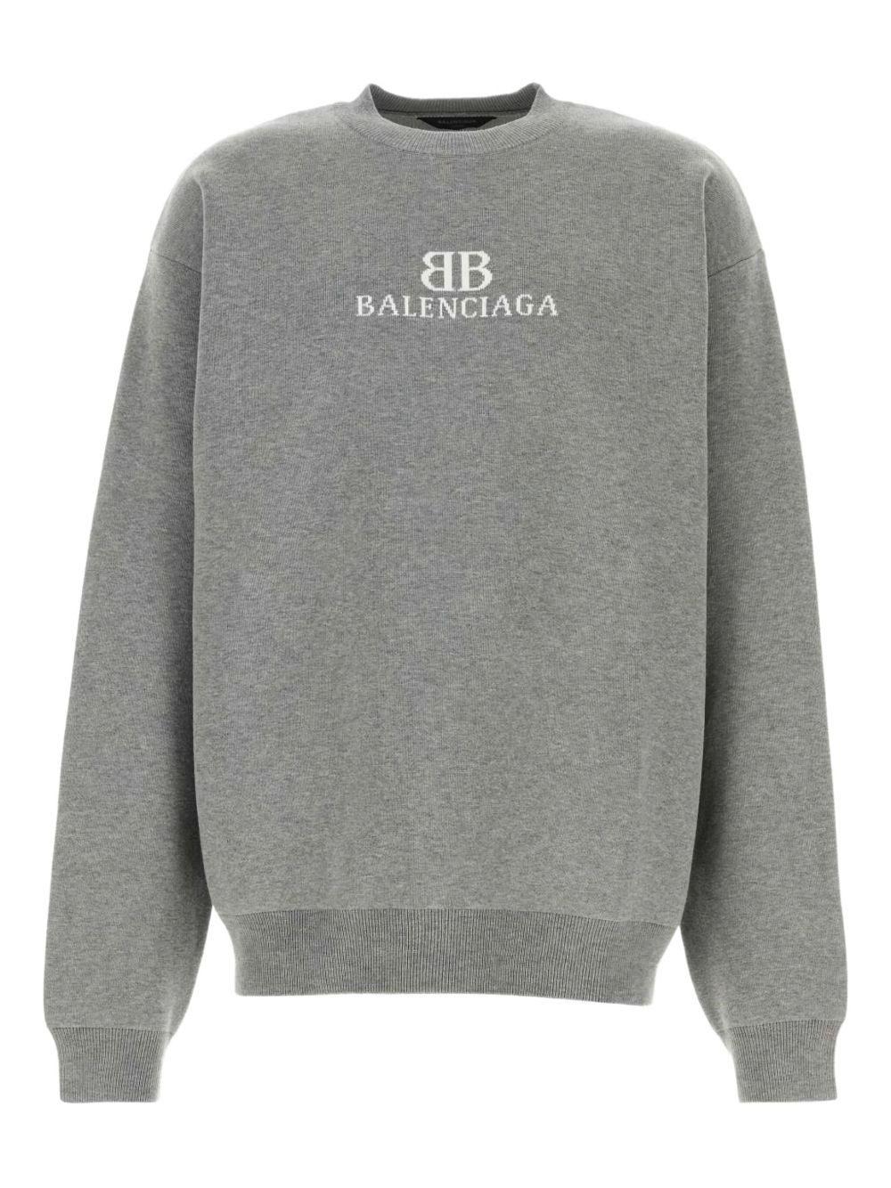 Cotton Sweather With Logo - Balenciaga - Modalova