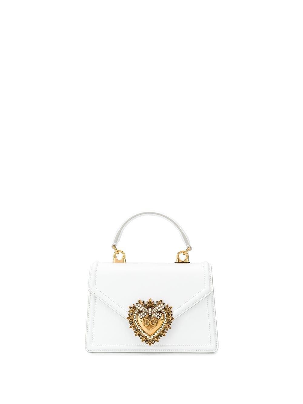 Devotion Small Leather Handbag - Dolce & Gabbana - Modalova