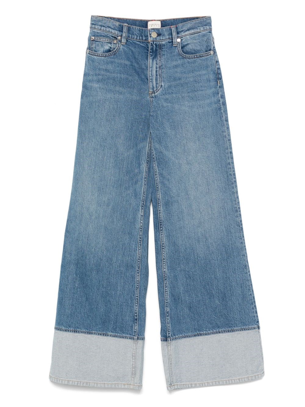 Alice And Olivia Alice + Olivia Wilson Wide-leg Denim Jeans In Blue