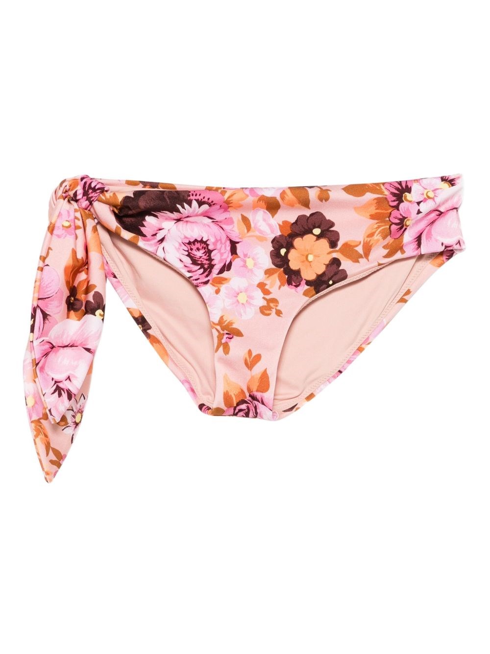 Chloé Floral-print Tie-side Bikini Bottoms In Multi