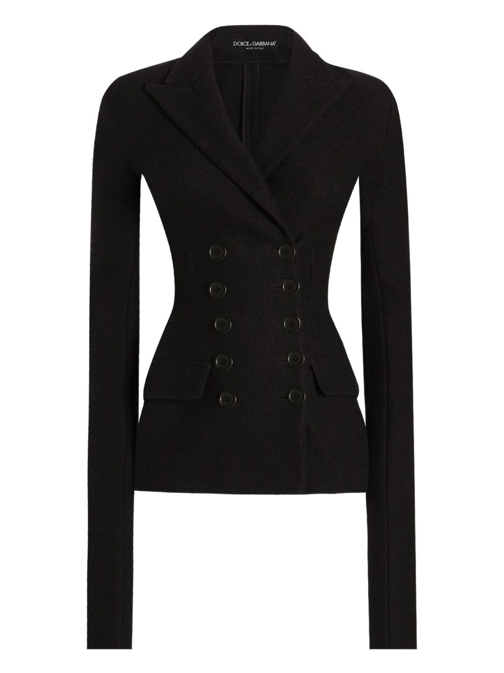 Dolce & Gabbana Wool Blazer Jacket In Black