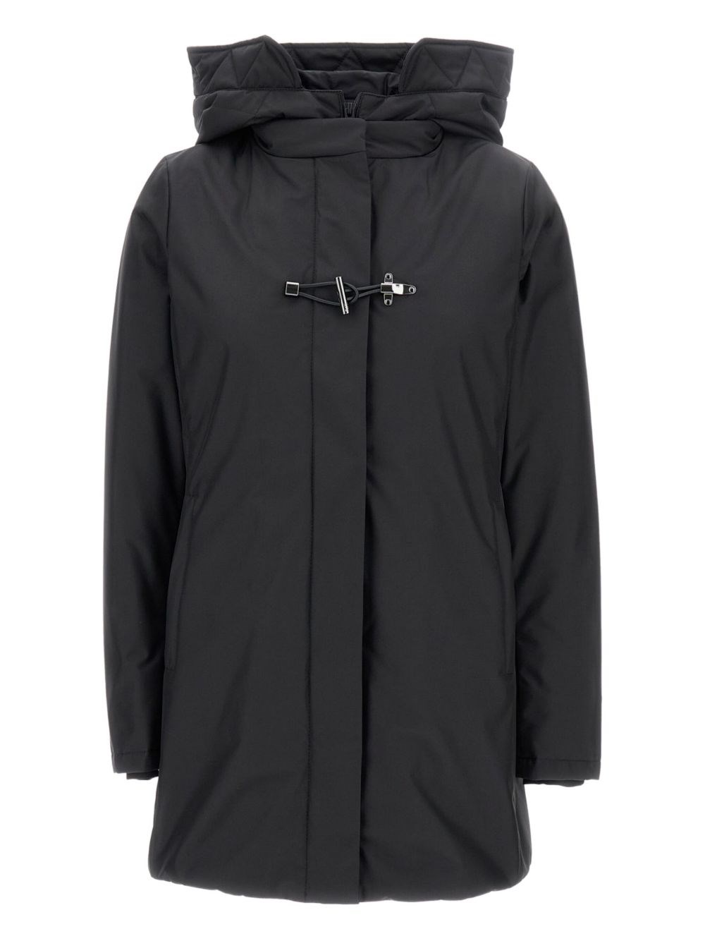 Fay Toggle Nylon Jacket In Black