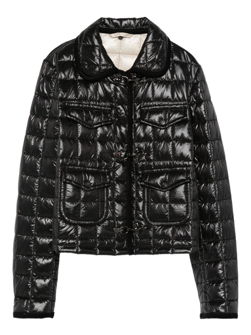 Fay Women 3 Ganci Short Padded Jacket In Black