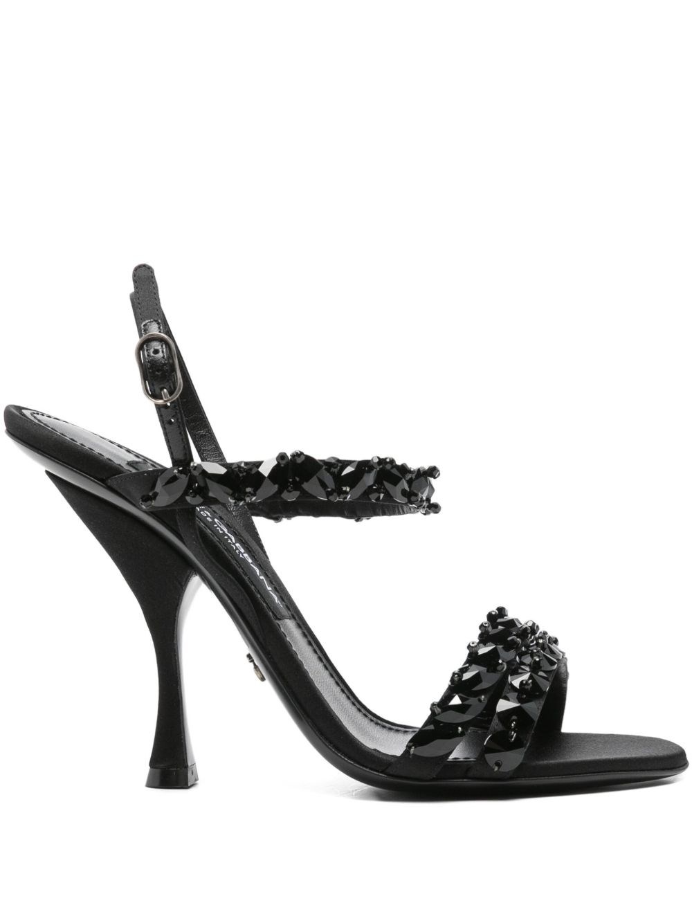 Dolce & Gabbana Embroidered Satin Sandals