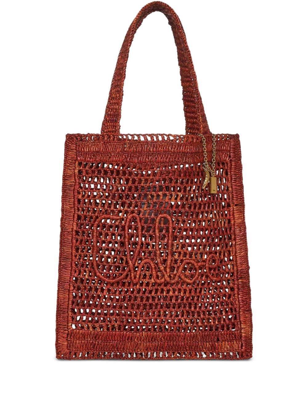 Chloè Summer Banana Rafia Tote - Chloè - Modalova