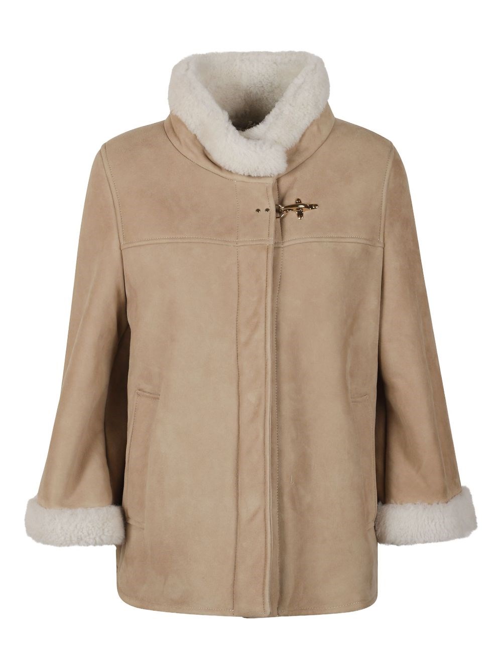Fay Leather Shealing Cape - Fay - Modalova