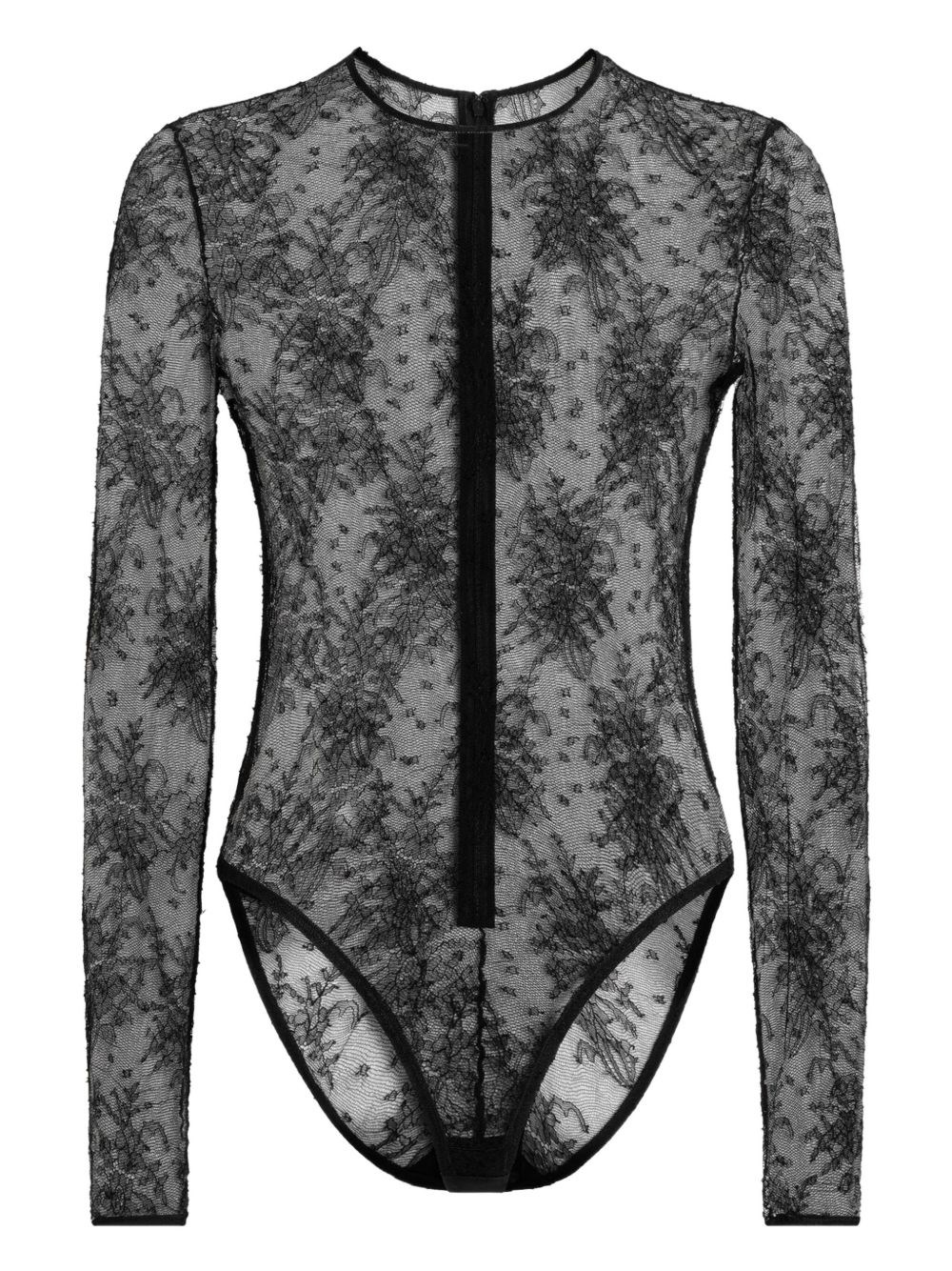 Dolce & Gabbana Embroidered Bodysuit In Gray
