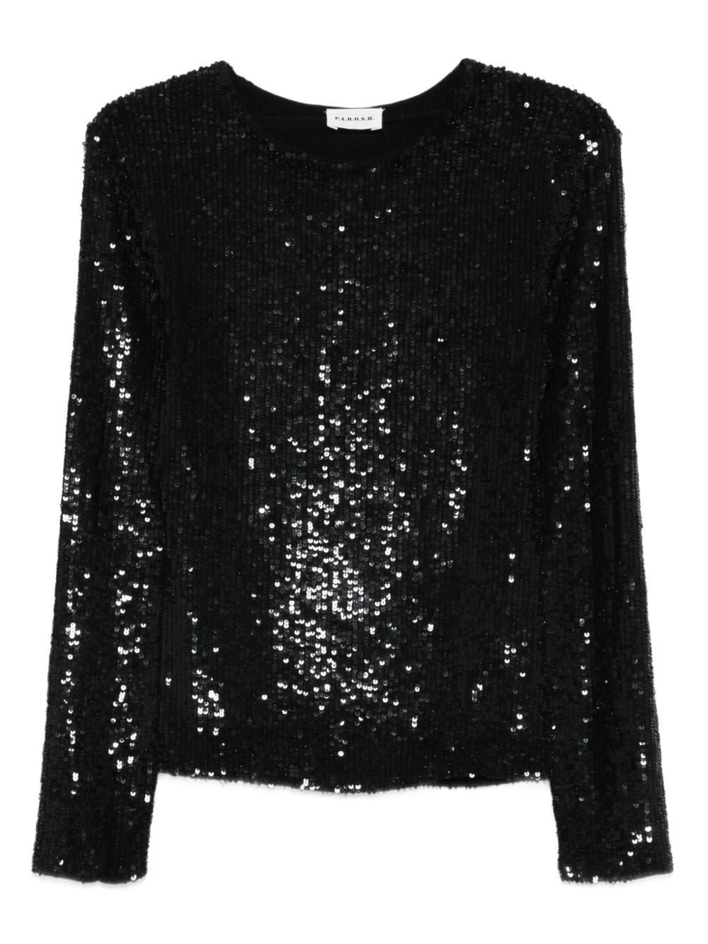 P.a.r.o.s.h Parosh Sequined Top In Black