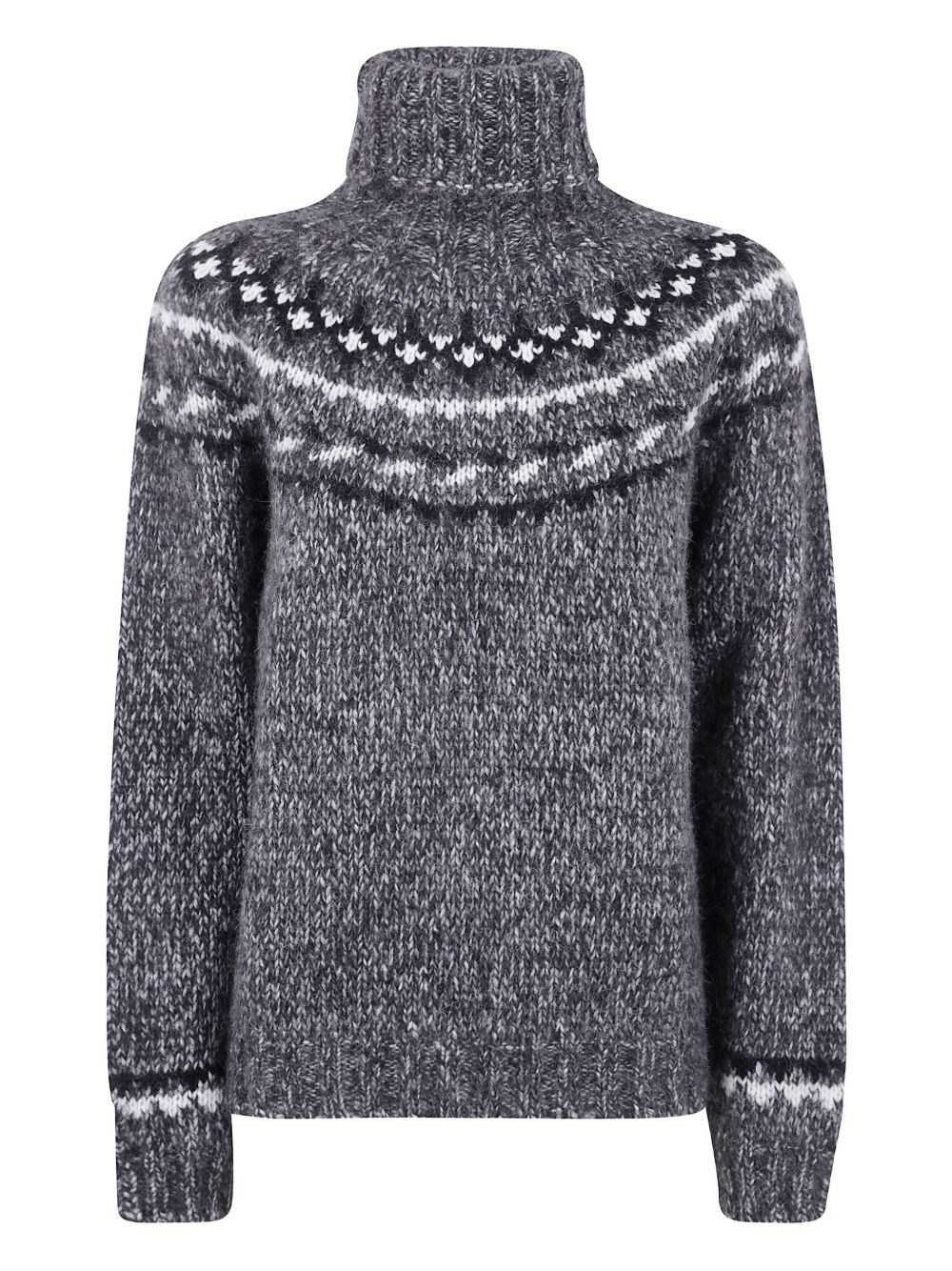P.a.r.o.s.h Parosh Moline` Turtle Neck Sweater In Gray