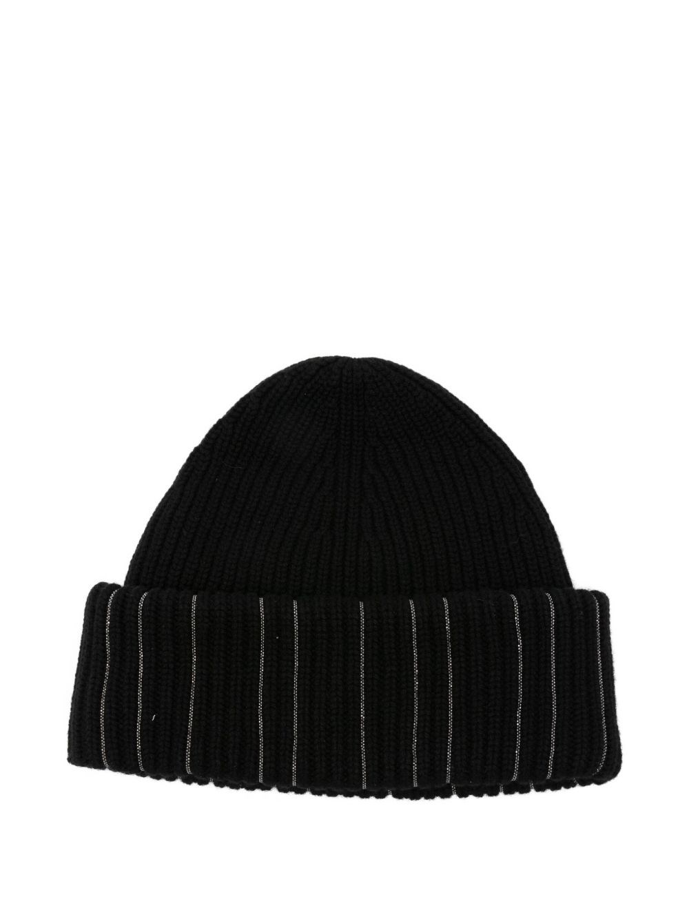 Fabiana Filippi Wool Beanie In Black