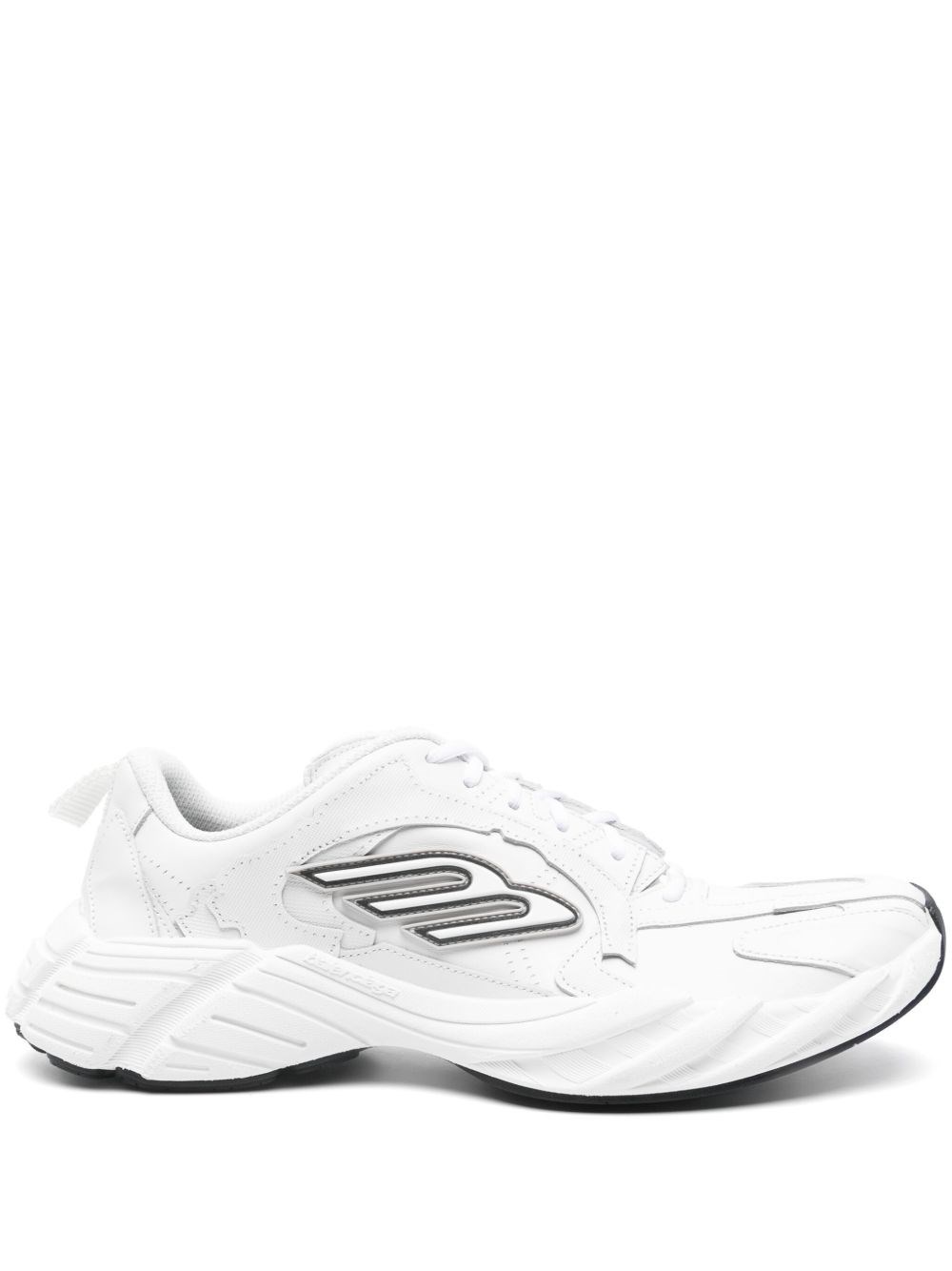 Balenciaga Low-top Sneakers With Embossed Geometric Details In Multi