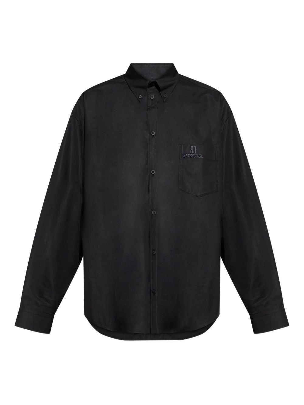 Oversized Shirt With Logo - Balenciaga - Modalova