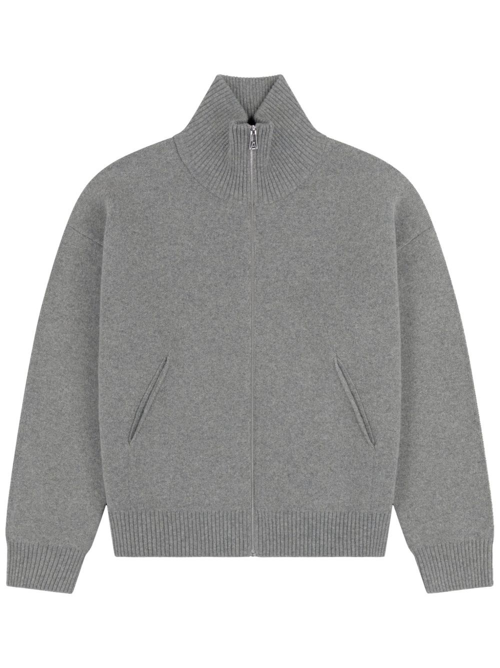 Axel Arigato Core Zip-up Cardigan In Gray