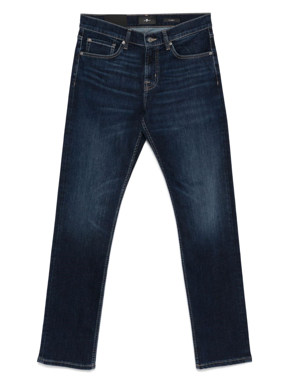 7 For All Mankind Straight Leg Jeans In Blue