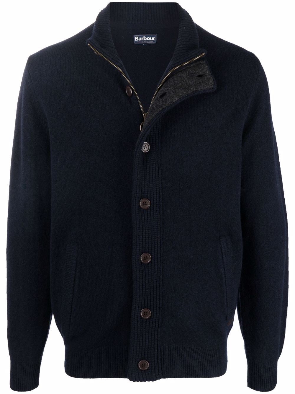Barbour Wool Zip Through Sweather - Barbour - Modalova