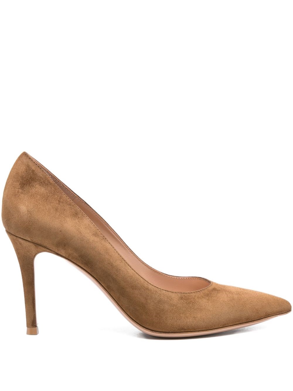Gianvito Rossi Women Gianvito 85 Leather Pumps In Brown
