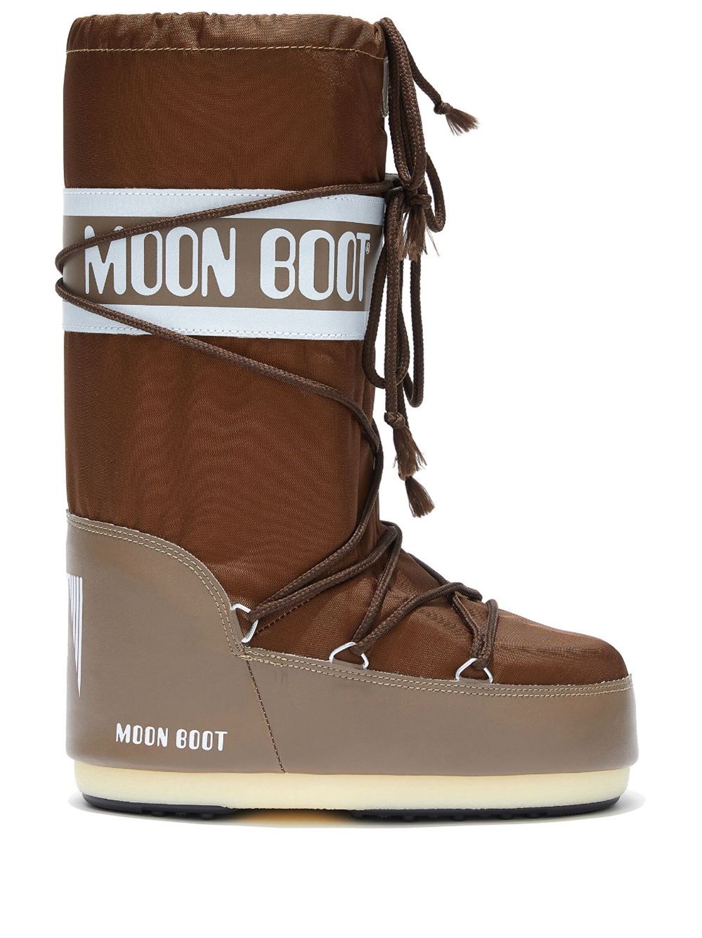 Moon Boot Icon Nylon Boots In Brown