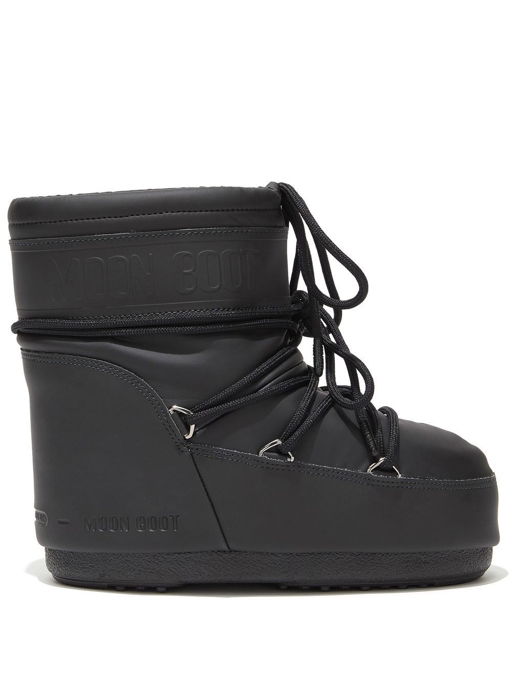 Moon Boot Icon Low Rubber Boots In Black