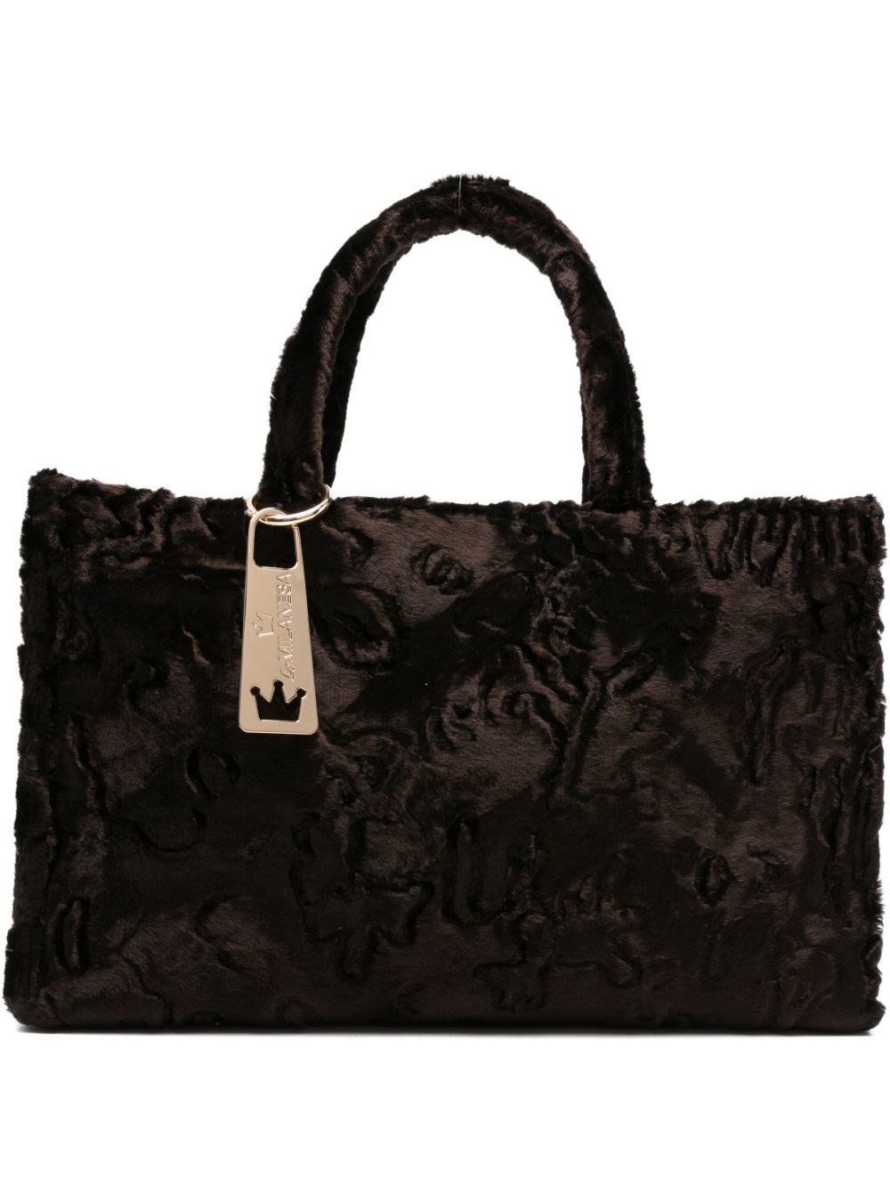 La Milanesa Franci Shopping Bag In Brown