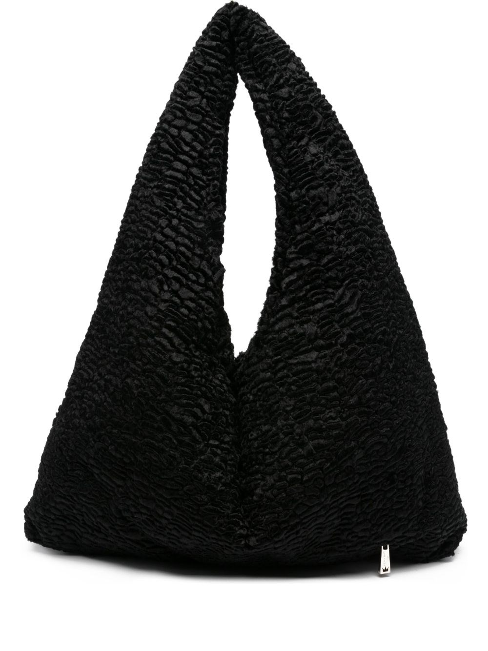 La Milanesa Lisa Large Shoulder Bag In Black