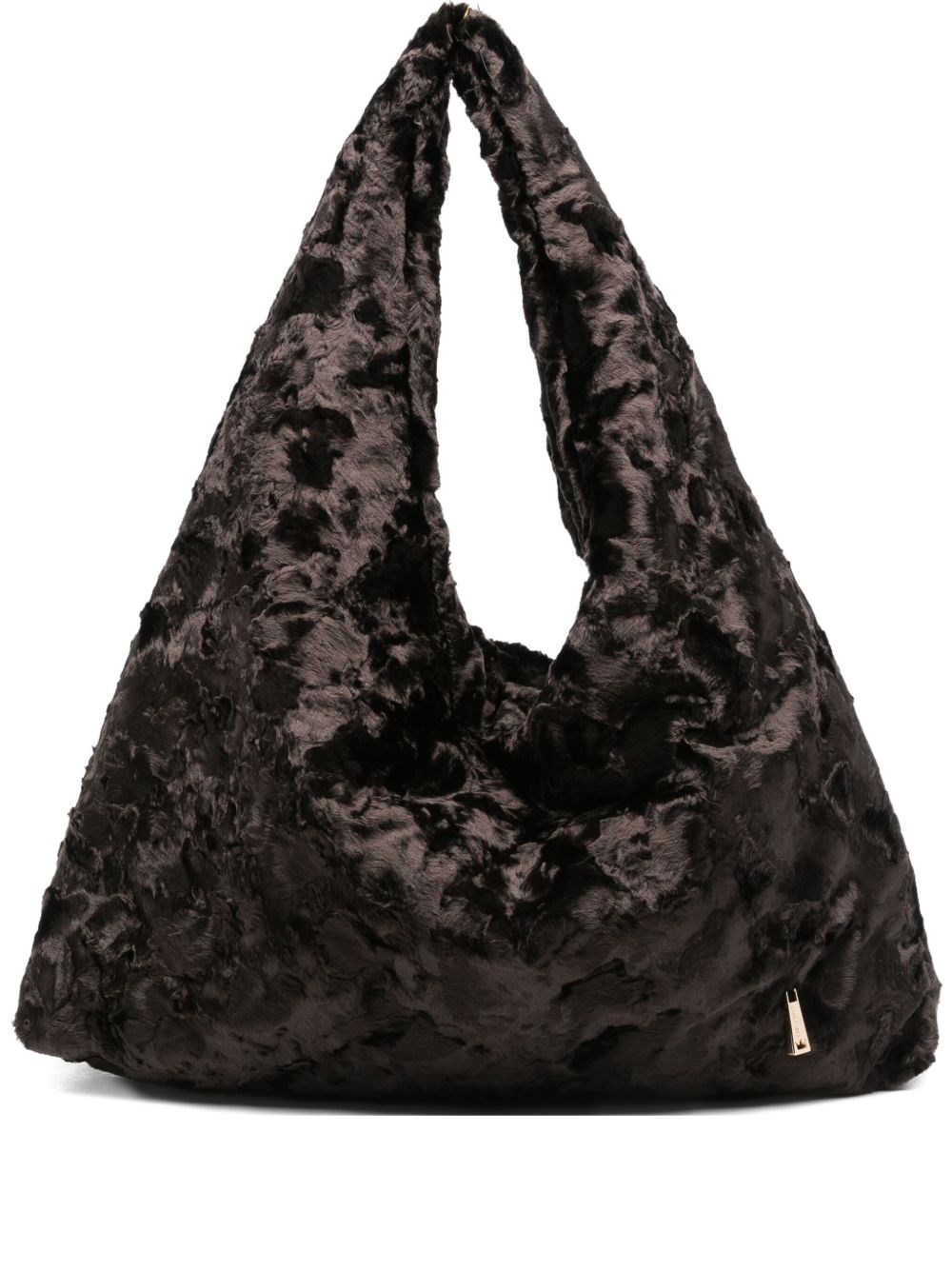 La Milanesa Lisa Large Shoulder Bag In Brown