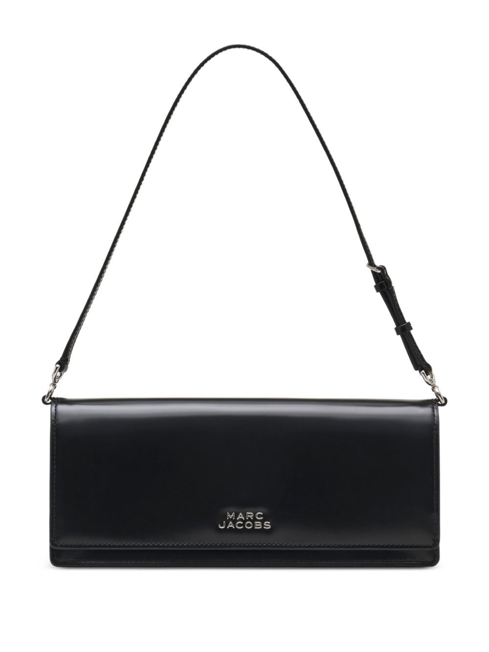Marc Jacobs The Mirror Shoulder Leather Bag In Black