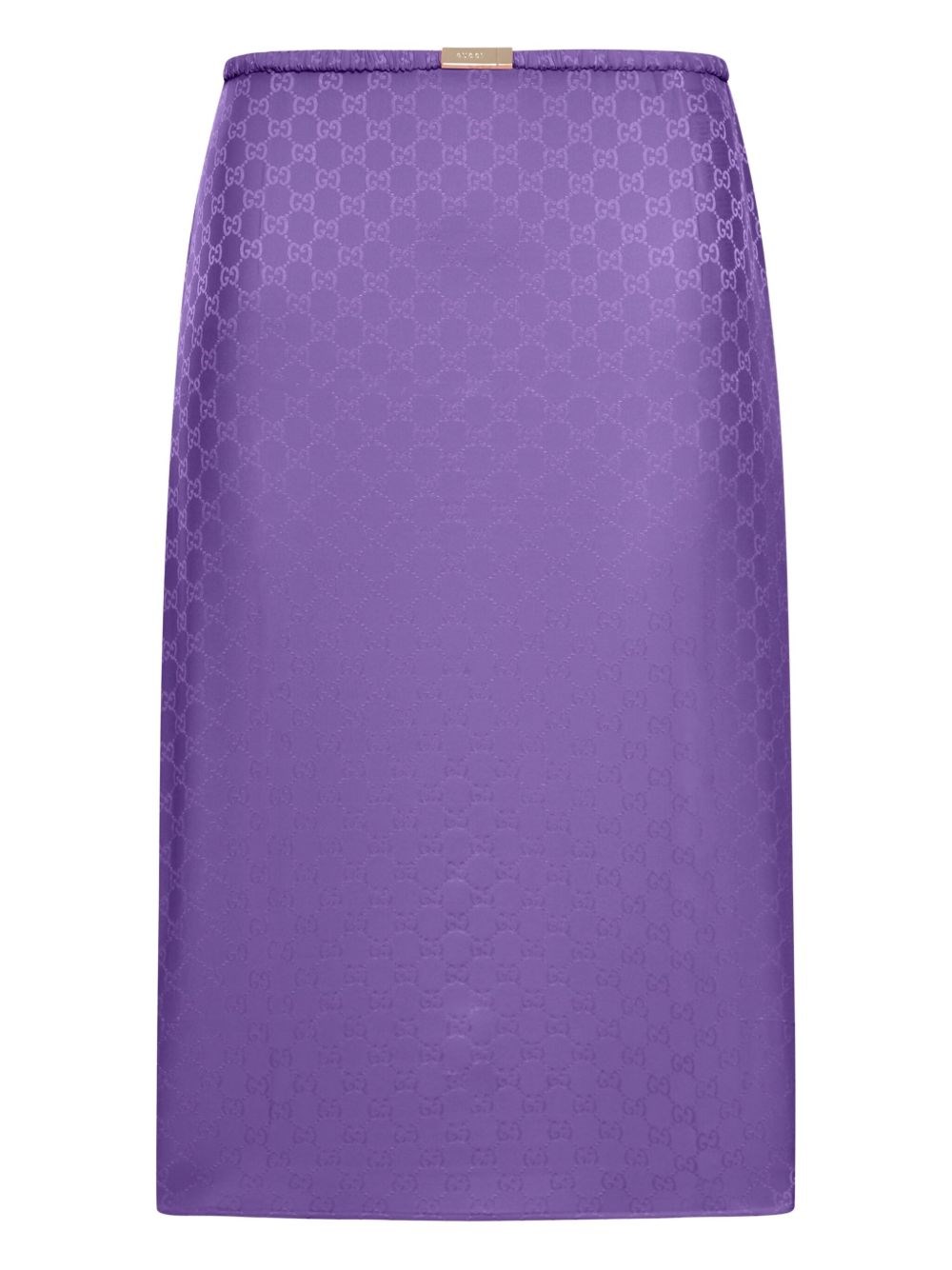 Gucci Silk Skirt Featuring Elasticated Waist In Purple