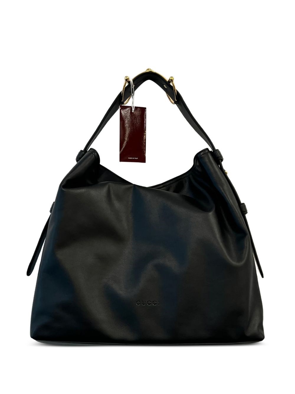 Gucci Beatrix Large Leather Shoulder Bag In Black