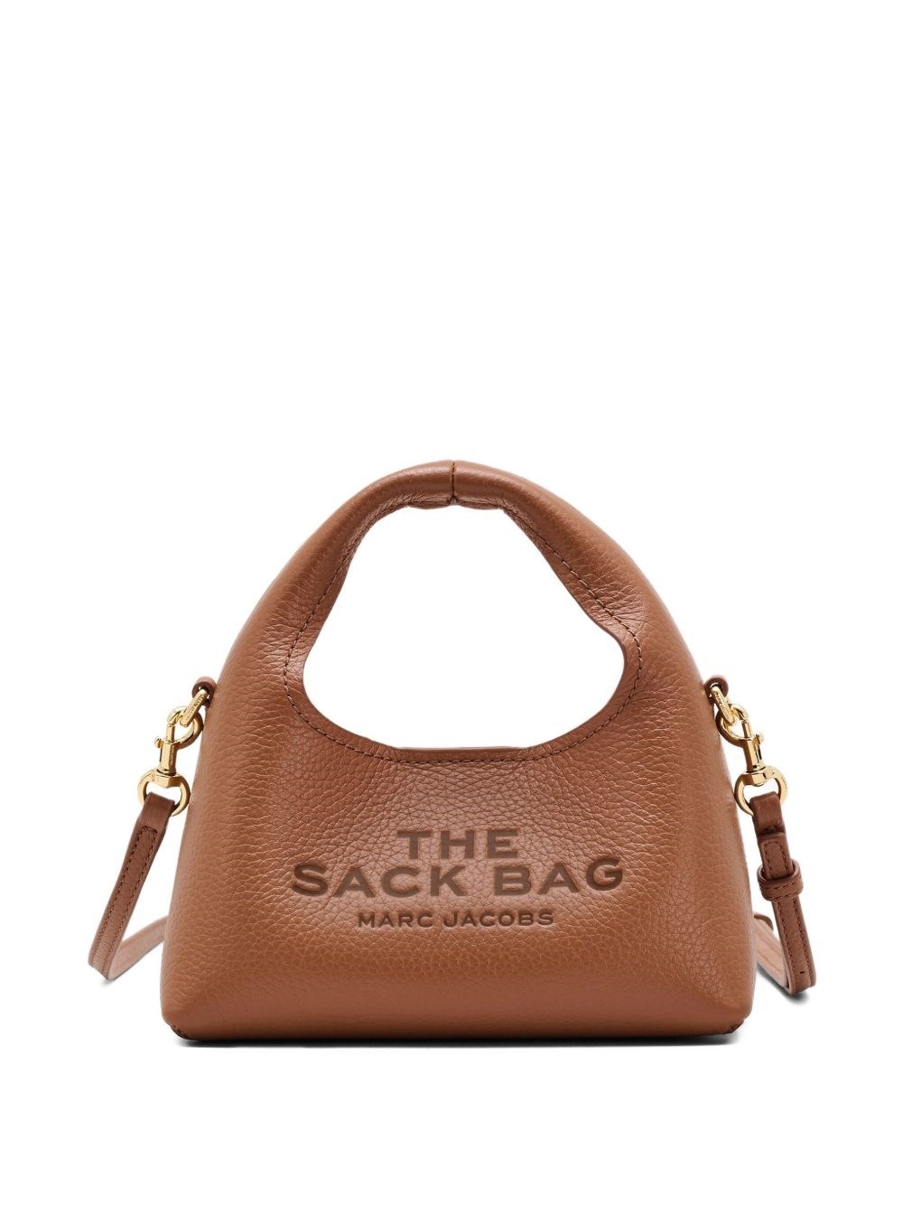 Marc Jacobs Borsa A Mano The Micro Crossbody Sack Argan Oil In Brown