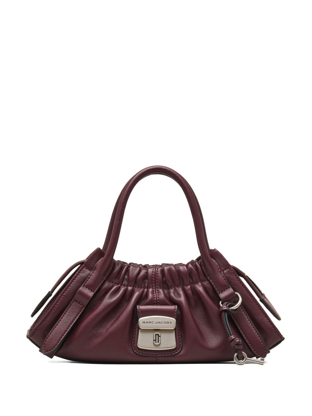 Marc Jacobs The Small Satchel Leather Shoulder Bag In Purple
