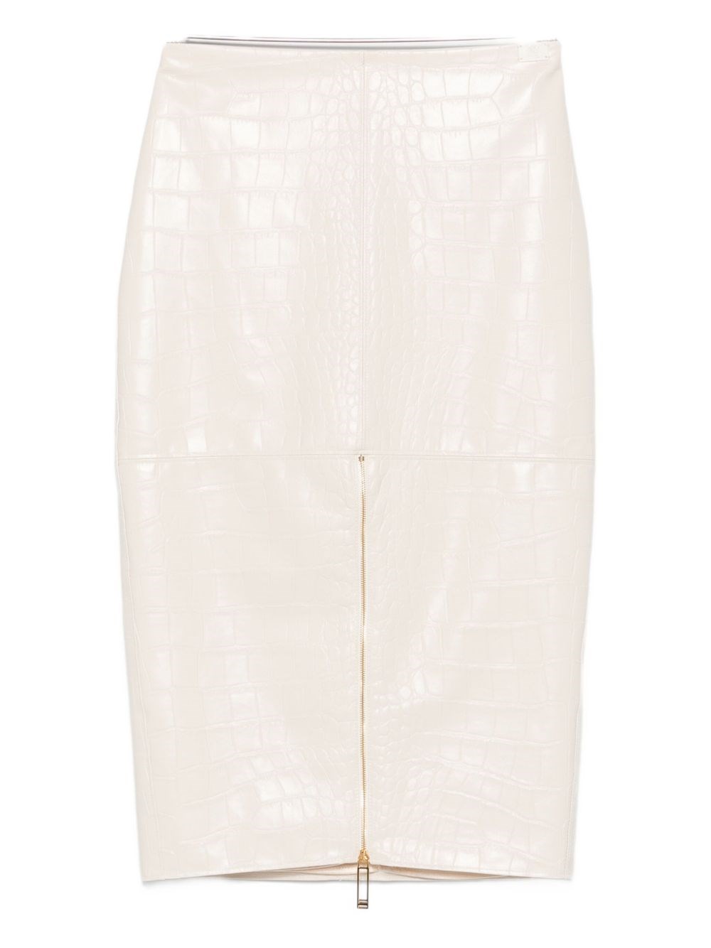 Elisabetta Franchi Midi Skirt In White